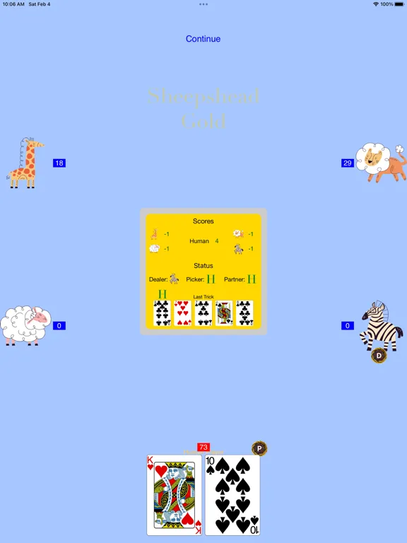 Zrzuty ekranu Sheepshead Gold iPad 