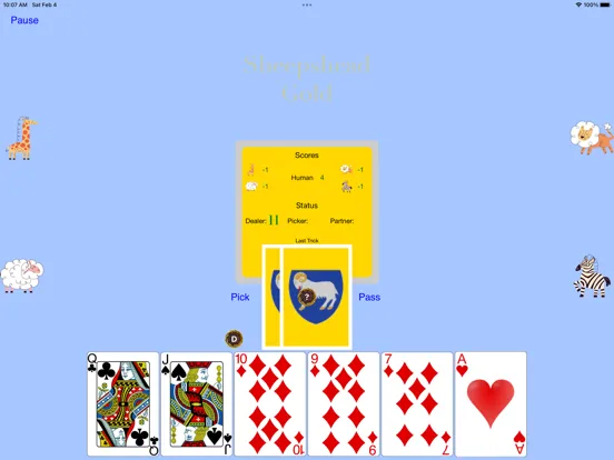 Zrzuty ekranu Sheepshead Gold iPad 