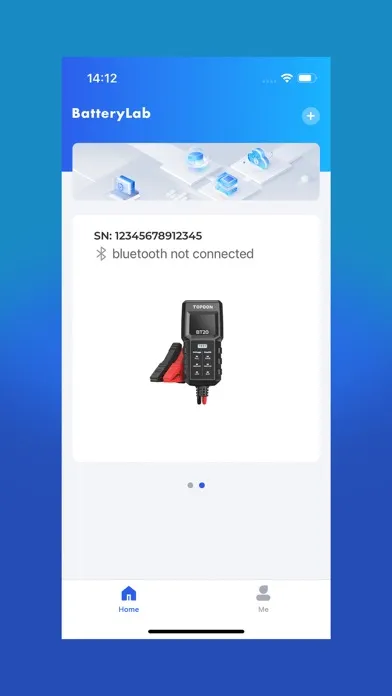 Zrzuty ekranu TOPDON BatteryLab
