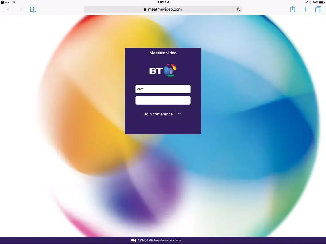 BT MeetMe Video iPad  Ekran Görüntüleri