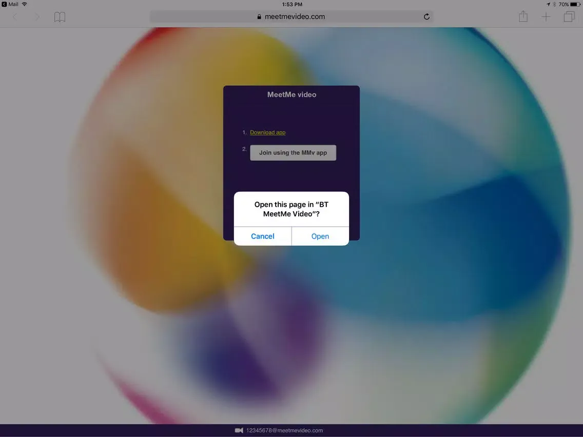 BT MeetMe Video iPad  Ekran Görüntüleri