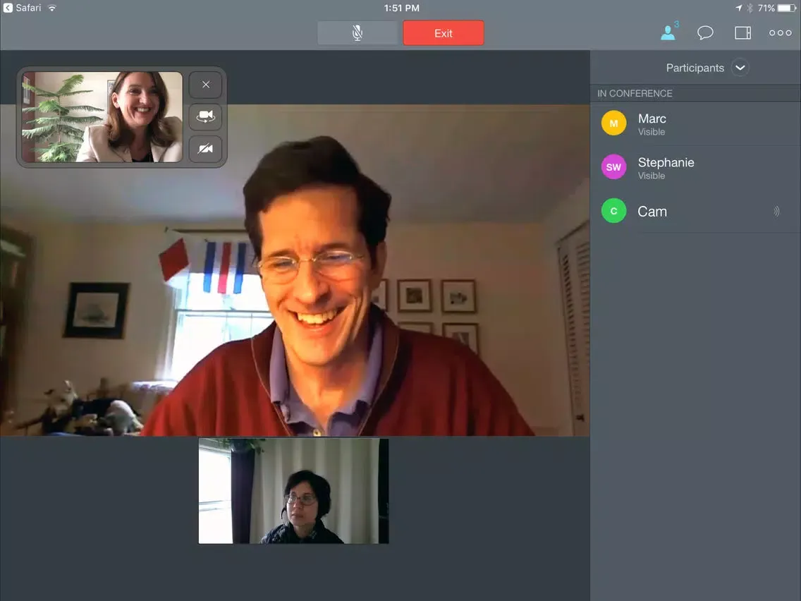 BT MeetMe Video iPad  Ekran Görüntüleri