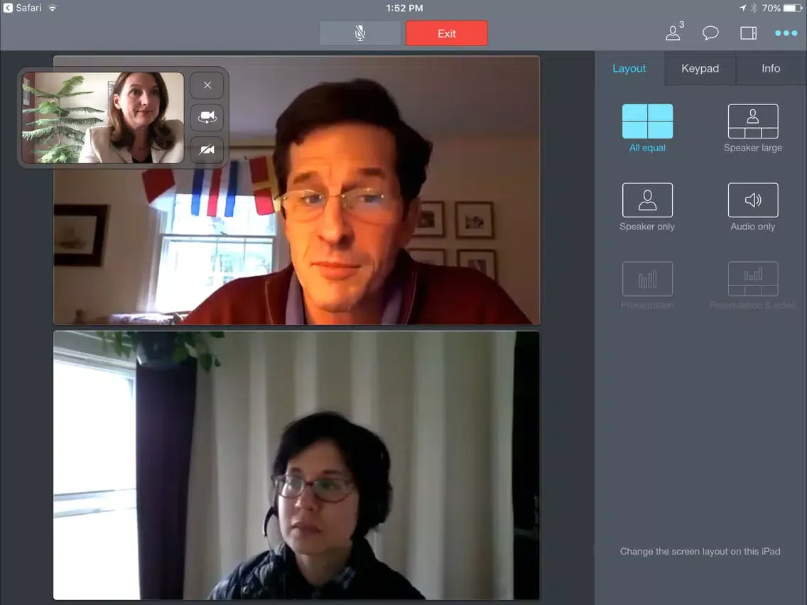 BT MeetMe Video iPad  Ekran Görüntüleri