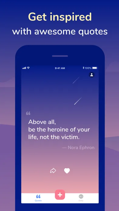 Captures d'écran de Motivation - Quotes for Women