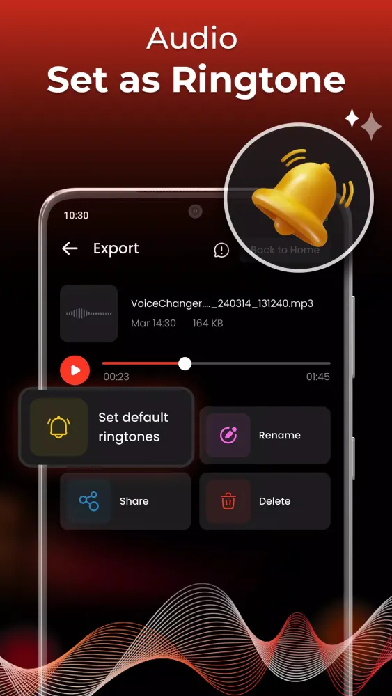 Captures d'écran de Voice Changer
