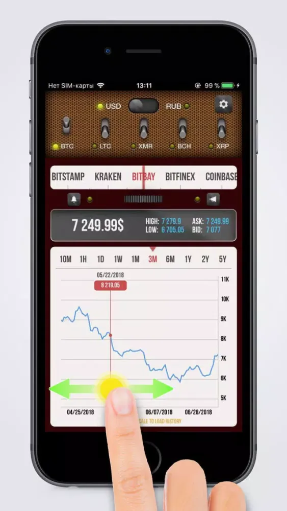 Bitcoin Monitor Tricker Screenshots
