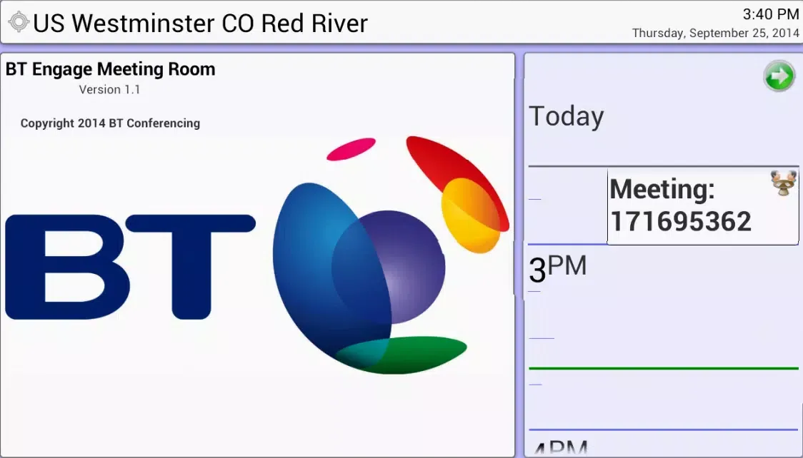 BT Engage Room Control应用截图