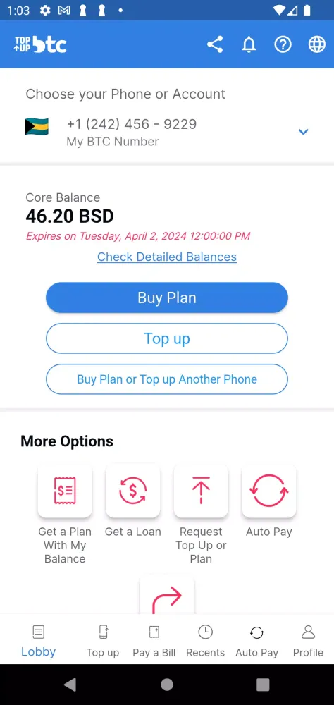 Topup BTC Screenshots