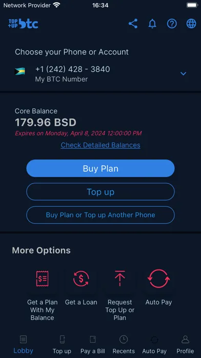 Topup BTC スクリーンショット