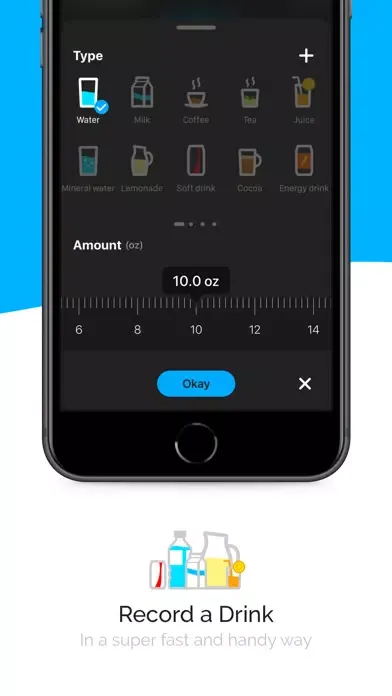 Capturas de tela do Drink Water Tracker - GoWater