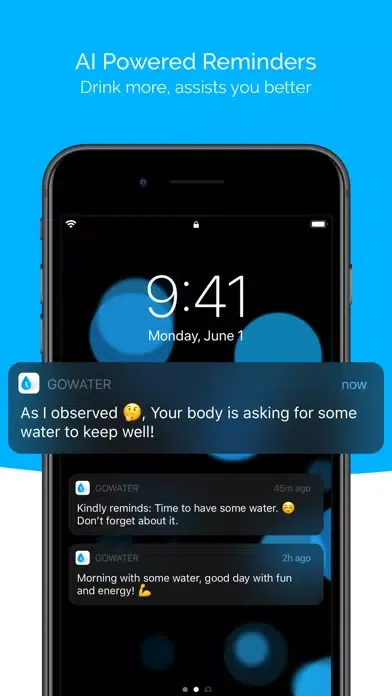 Capturas de tela do Drink Water Tracker - GoWater