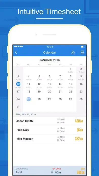 Hours Keeper Pro - Timesheet, Tracking & Billing应用截图