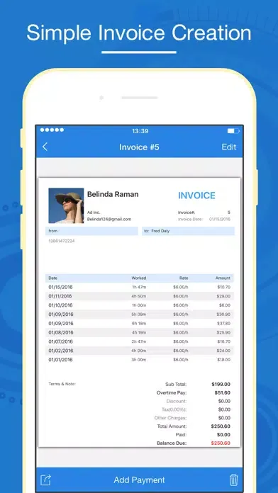 Hours Keeper Pro - Timesheet, Tracking & Billing应用截图