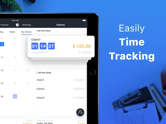 Screenshot di Hours Keeper: Time Tracker iPad 
