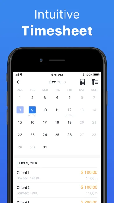 Screenshot di Hours Keeper: Time Tracker