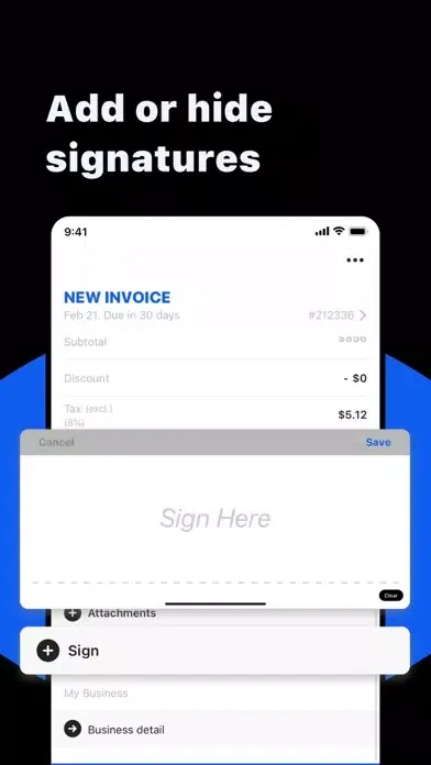 Screenshot di Estimate Maker - Invoice Clip