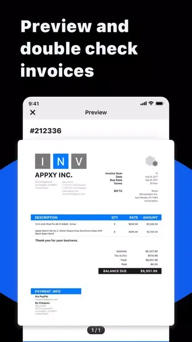 Screenshot di Estimate Maker - Invoice Clip