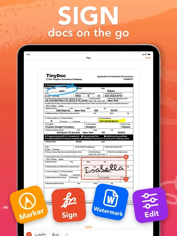 Screenshot di Tiny Doc: PDF Scanner App iPad 