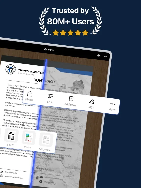 Capturas de tela do Scanner App - Tiny Scanner iPad 