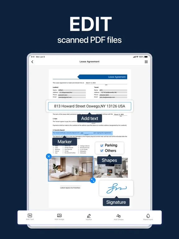 Capturas de tela do Scanner App - Tiny Scanner iPad 