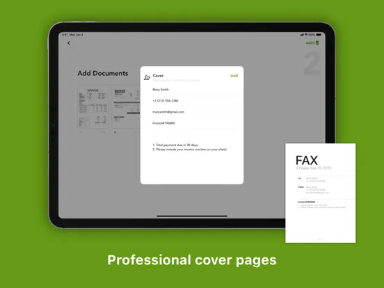 Capturas de tela do Fax++ - Send fax from iPhone iPad 