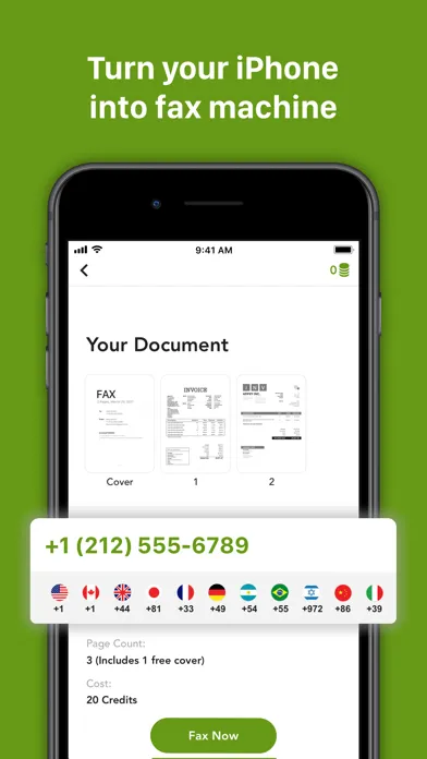 Capturas de tela do Fax++ - Send fax from iPhone