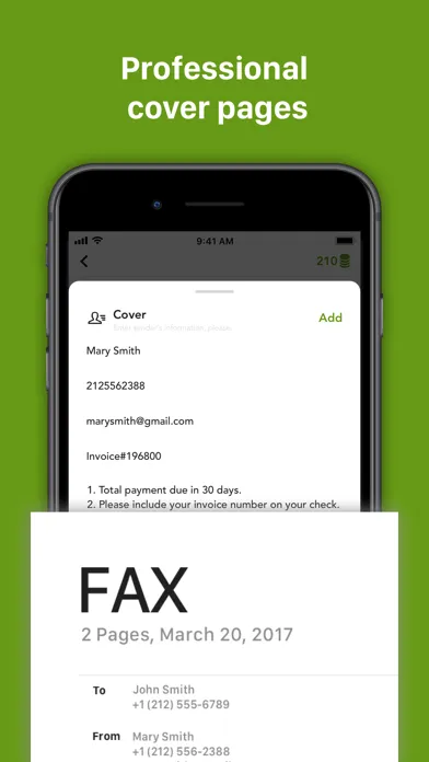 Capturas de tela do Fax++ - Send fax from iPhone