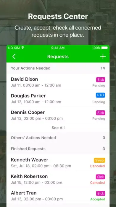 Tiny Schedule Screenshots