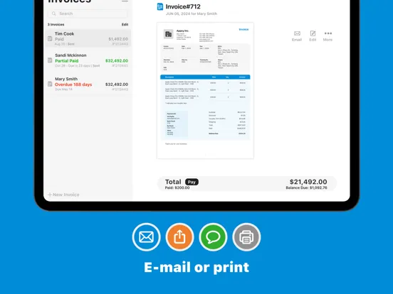 Tiny Invoice: Receipt Maker iPad  سکرین شاٹس