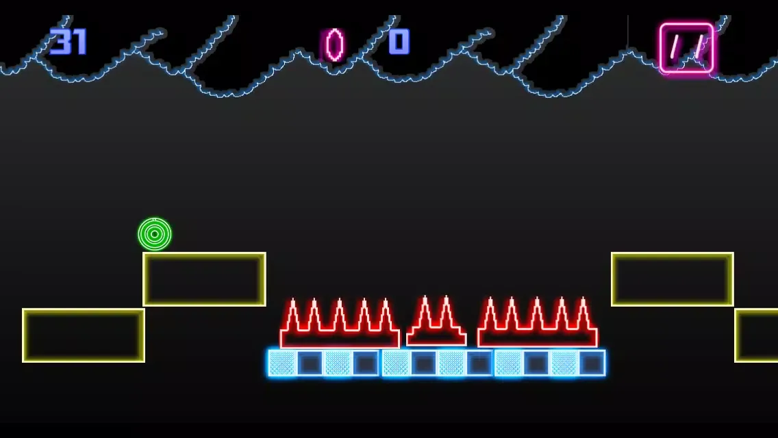Ảnh chụp màn hình của A Bouncing Neon Ball - World's Hardest Game