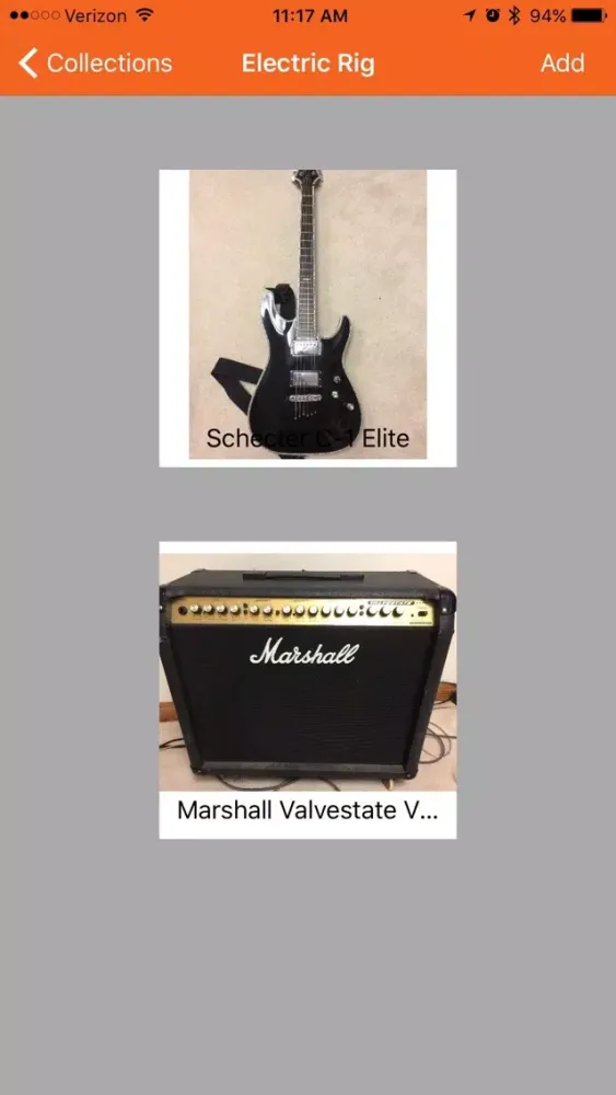 MyRig - Guitar Inventory 스크린샷