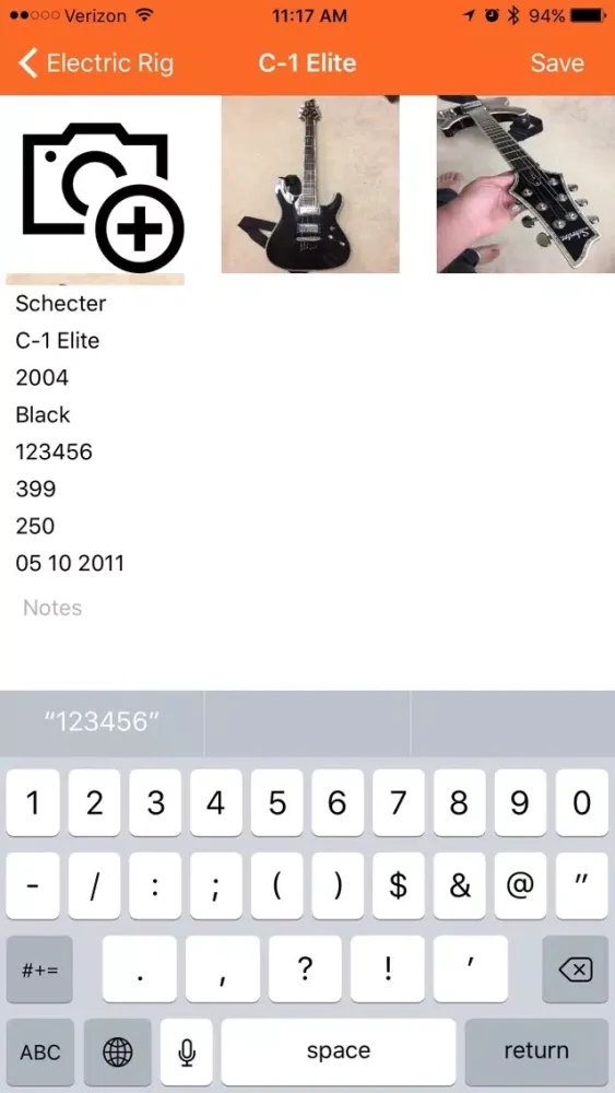 MyRig - Guitar Inventory 스크린샷