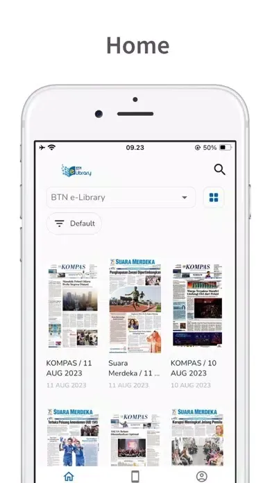Zrzuty ekranu BTN e-Library