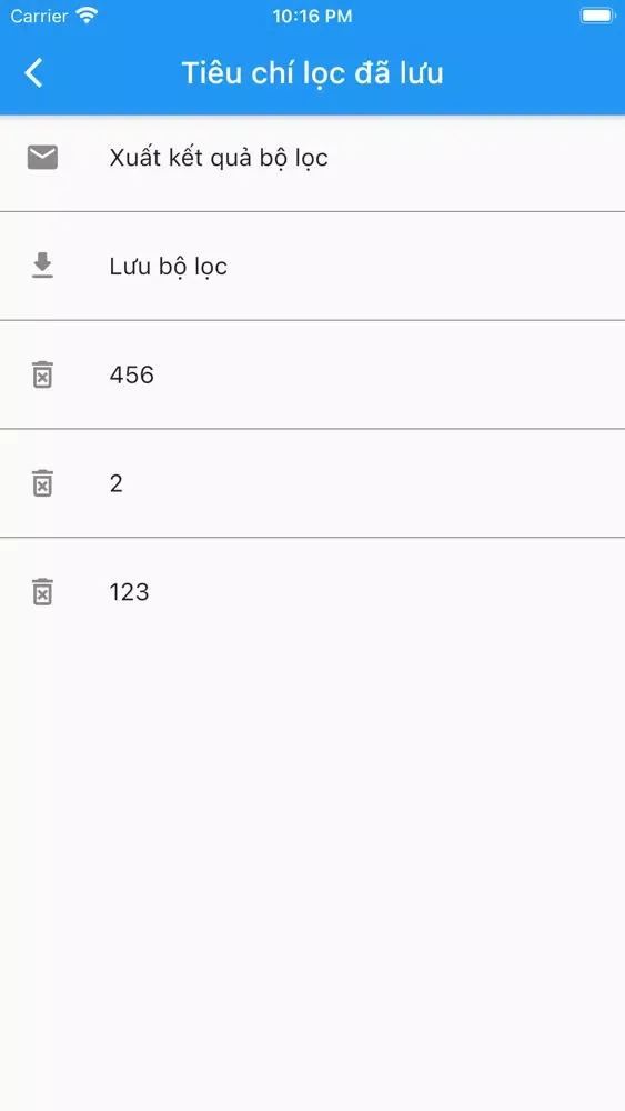 Bộ lọc cổ phiếu স্ক্রিনশট