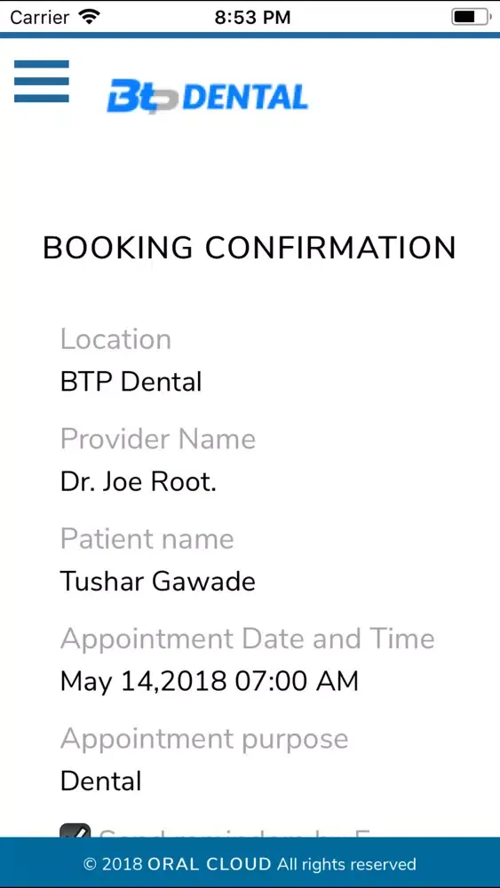 BTP Dental スクリーンショット