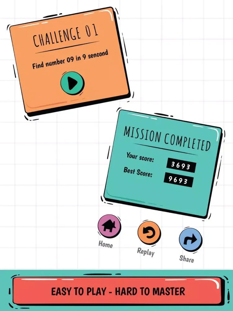 Capturas de pantalla de Find Number - Brain Challenge iPad 
