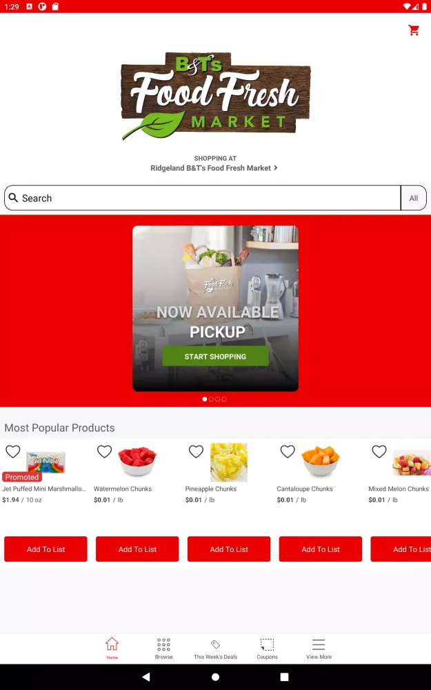 Скриншоты B&T’s Grocery Market