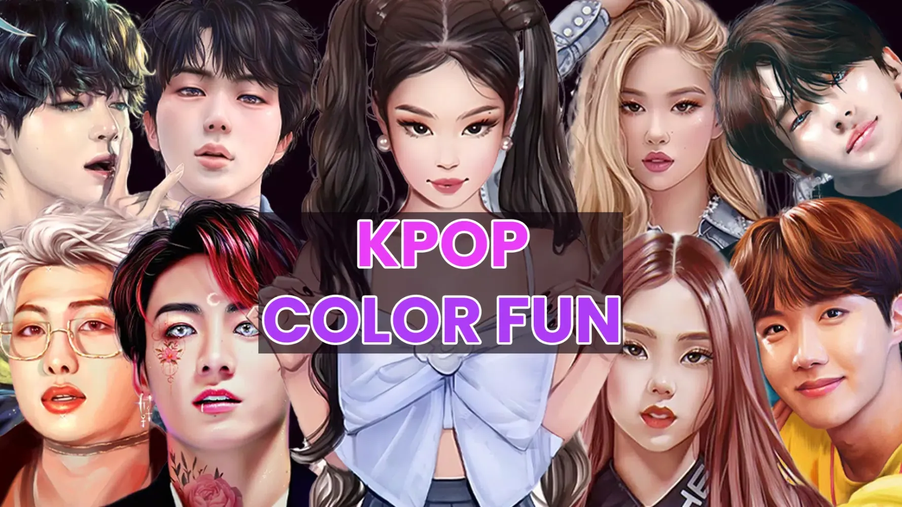Kpop Paint by Numbers BT21 Screenshots
