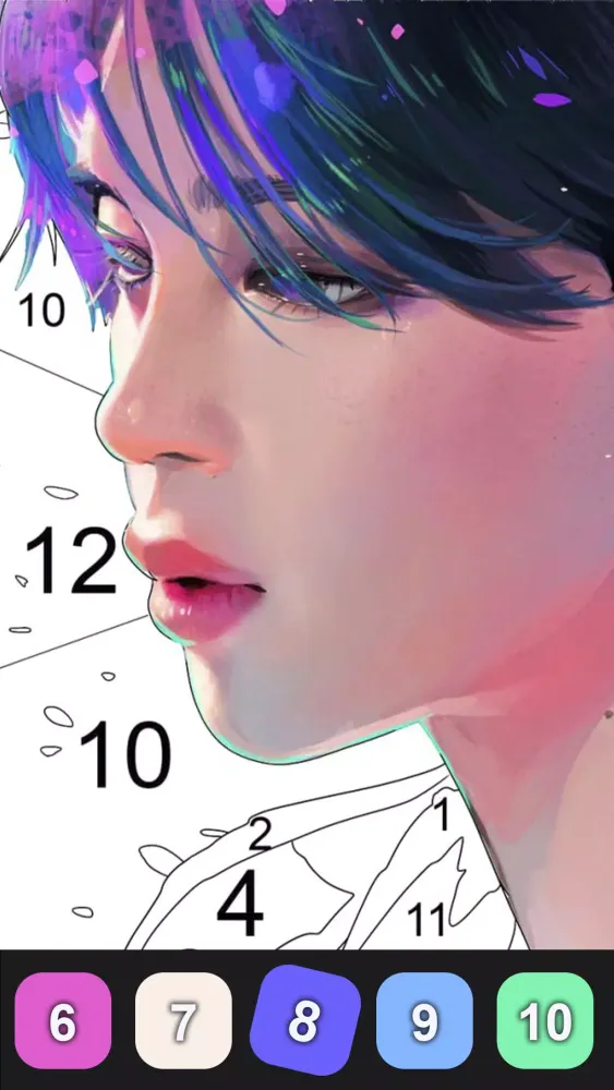 Kpop Paint by Numbers BT21 Screenshots