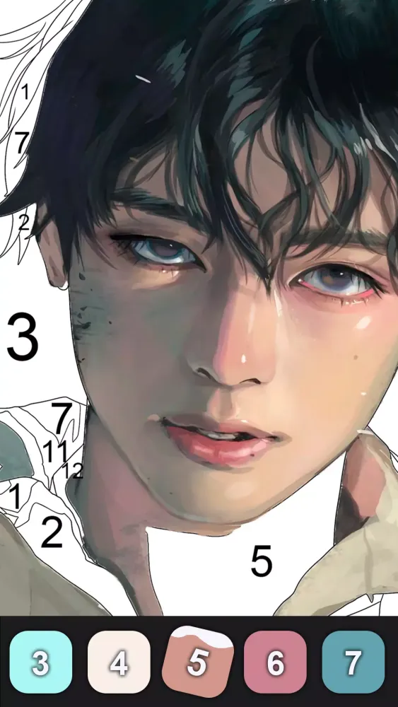 Kpop Paint by Numbers BT21 Screenshots