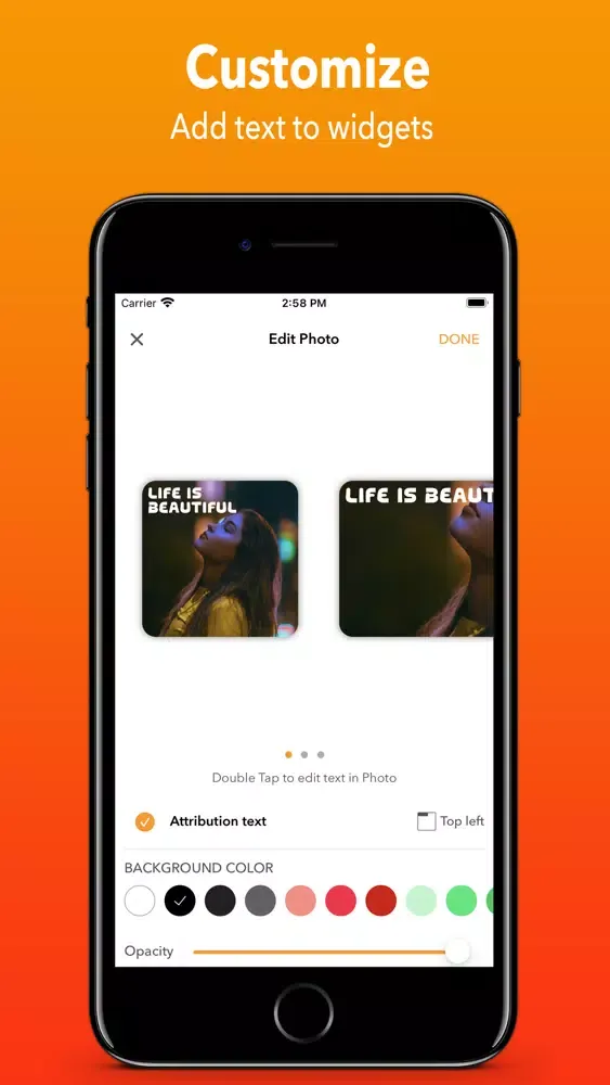 Simple Photo Widgets Screenshots