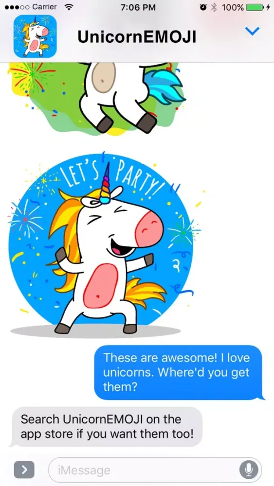 Captures d'écran de UnicornEMOJI - Unicorn Friends & Magical Stickers