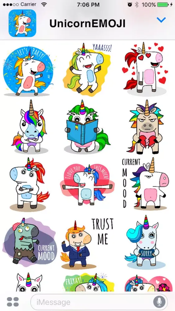UnicornEMOJI - Magical Stickers Friends & More Screenshots