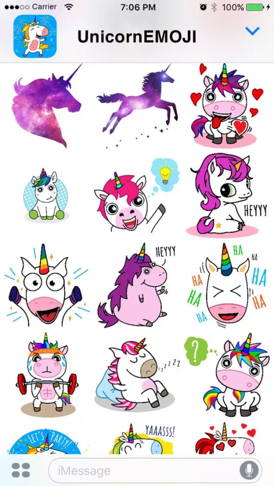 UnicornEMOJI - Magical Stickers Friends & More Screenshots
