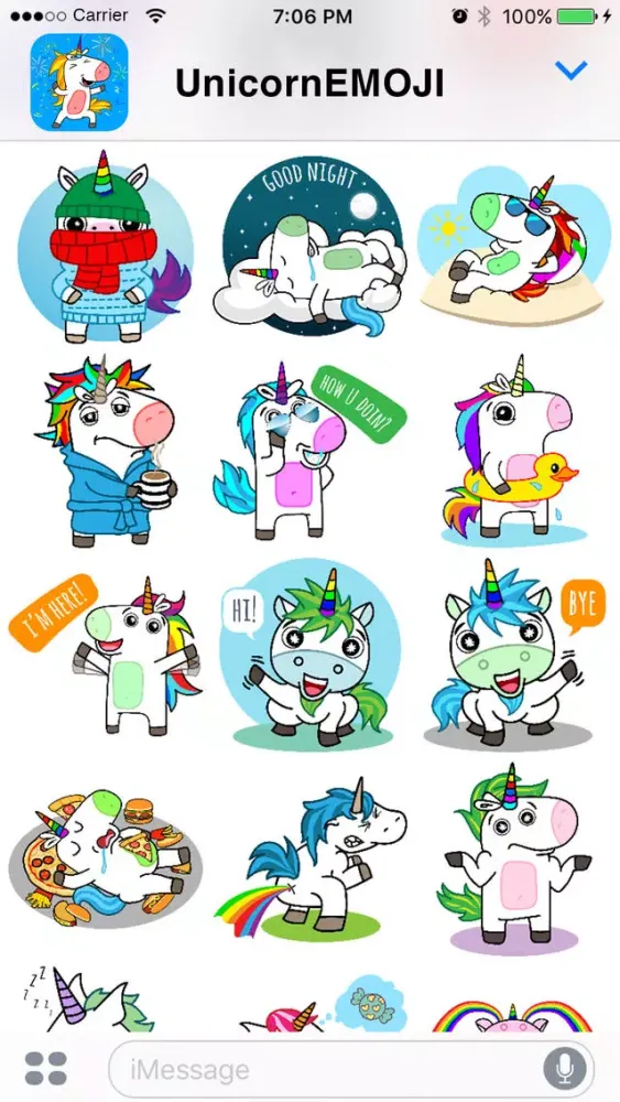 UnicornEMOJI - Magical Stickers Friends & More Screenshots