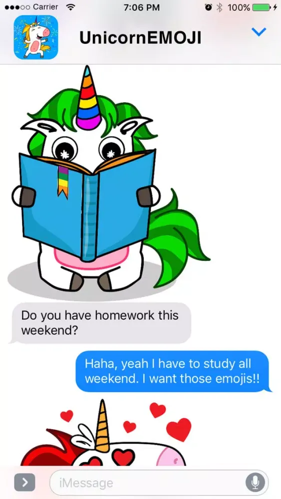 UnicornEMOJI - Magical Stickers Friends & More Screenshots