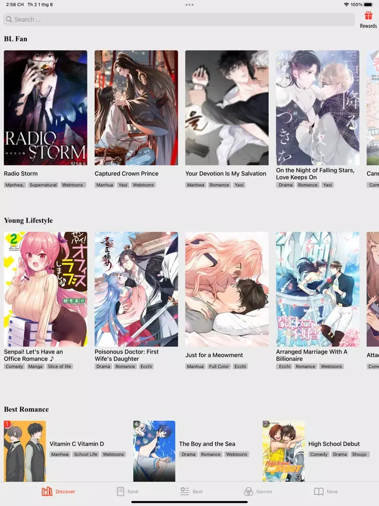Screenshot di Manga Reader: Comic & Webtoons iPad 