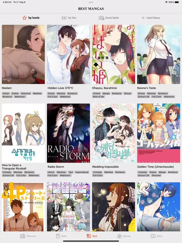 Screenshot di Manga Reader: Comic & Webtoons iPad 