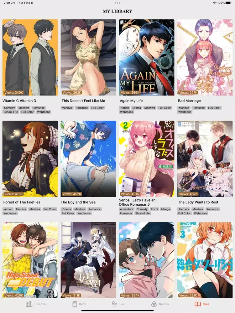 Screenshot di Manga Reader: Comic & Webtoons iPad 