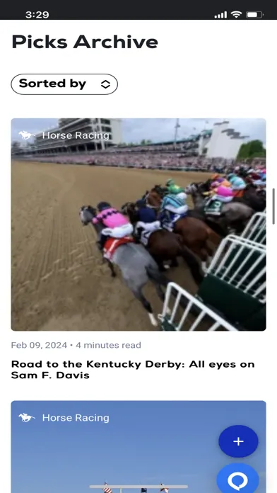 Zrzuty ekranu BetUS HORSE-RACING